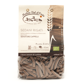 Semolínová celozrnná cestovina Sedani Rigati BIO 500g