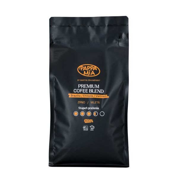 Prémiová káva Blend Pappa Mia zrno 500g