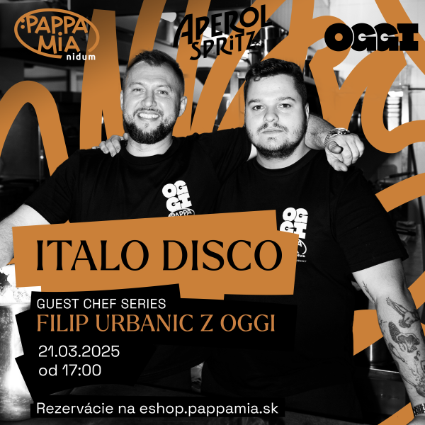 Italo disco guest chef series Filip Urbanič - Oggi